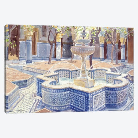 The Blue Fountain, 2000 Canvas Print #LCW11} by Lucy Willis Canvas Artwork