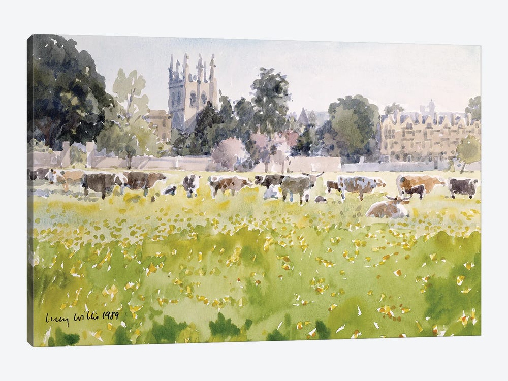 Looking Across Christ Church Meadows, 1989 by Lucy Willis 1-piece Canvas Art
