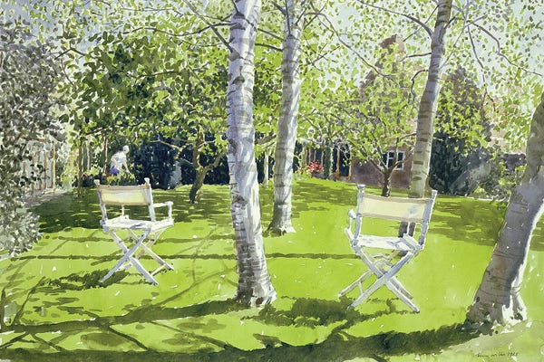 Birch Trees: Silver Birches, 1988 by Lucy Willis