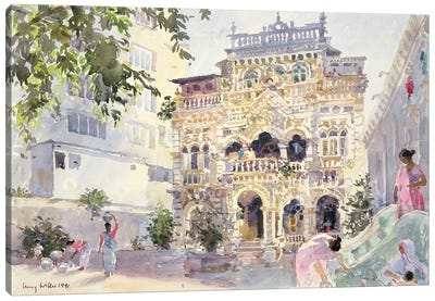 House On The Hill, Bombay, 1991 Canvas Art Print