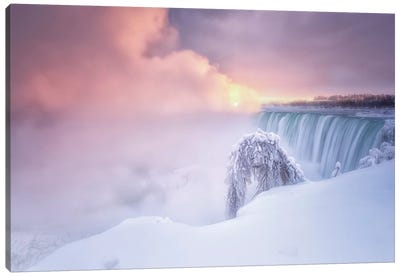 Sunrise At Niagara Falls Canvas Art Print - Niagara Falls