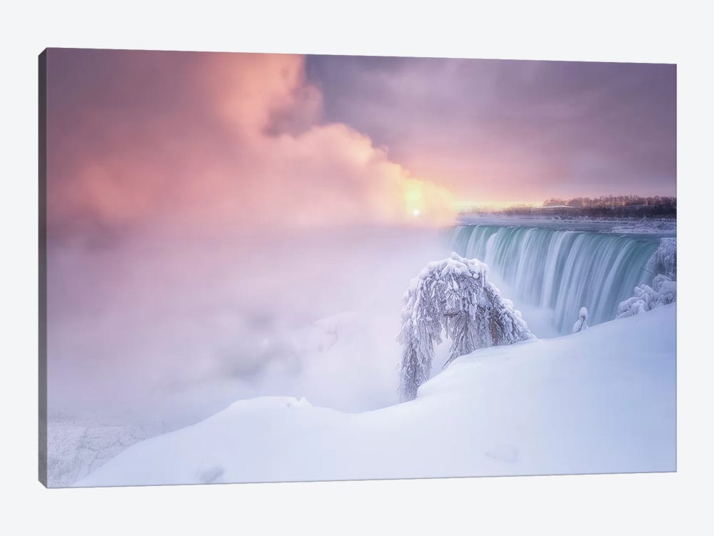 Sunrise At Niagara Falls by Larry Deng 1-piece Art Print