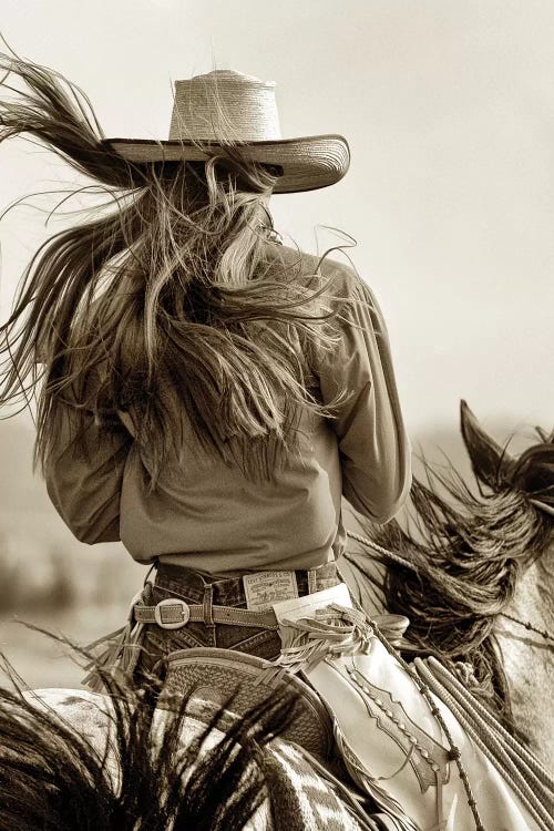 Cowgirl by Lisa Dearing wall art