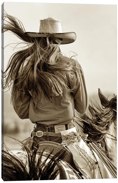 Cowgirl Canvas Art Print - Figurative Photography