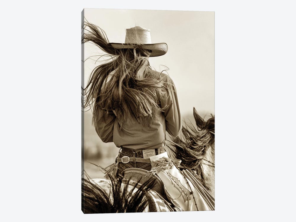 Cowgirl by Lisa Dearing 1-piece Art Print