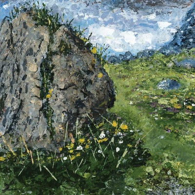 Irish Causeway by LaDara McKinnon multi panel art