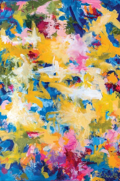 Colorful Abstracts: Orchid Awakening by LaDara McKinnon