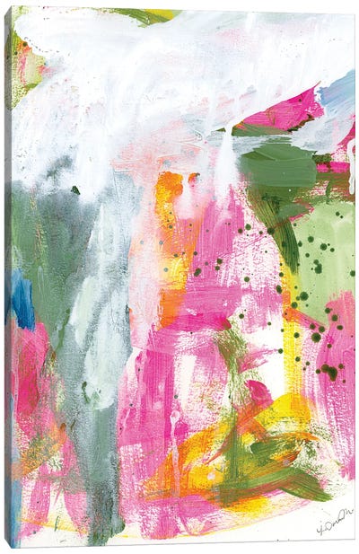 Blissful Plumeria II Canvas Art Print - LaDara McKinnon