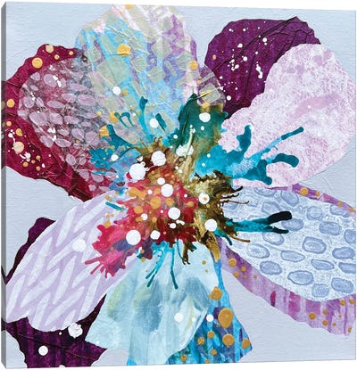 Just Because, Pastel Flower Canvas Art Print
