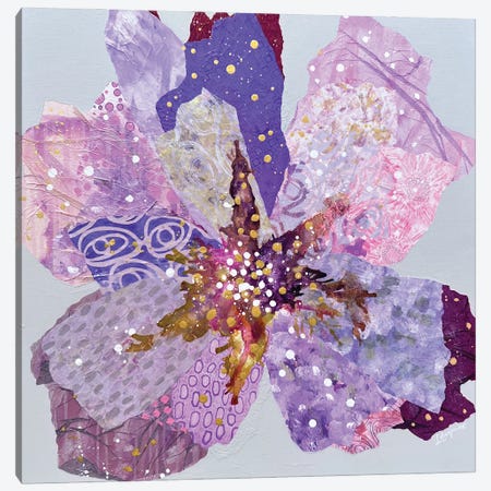 No Shrinking Violet, Blossom Canvas Print #LDQ19} by Leanne Daquino Canvas Print