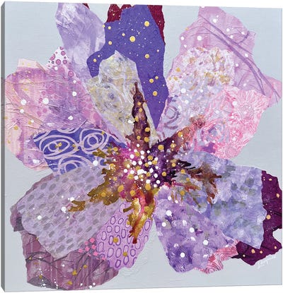 No Shrinking Violet, Blossom Canvas Art Print - Purple Art