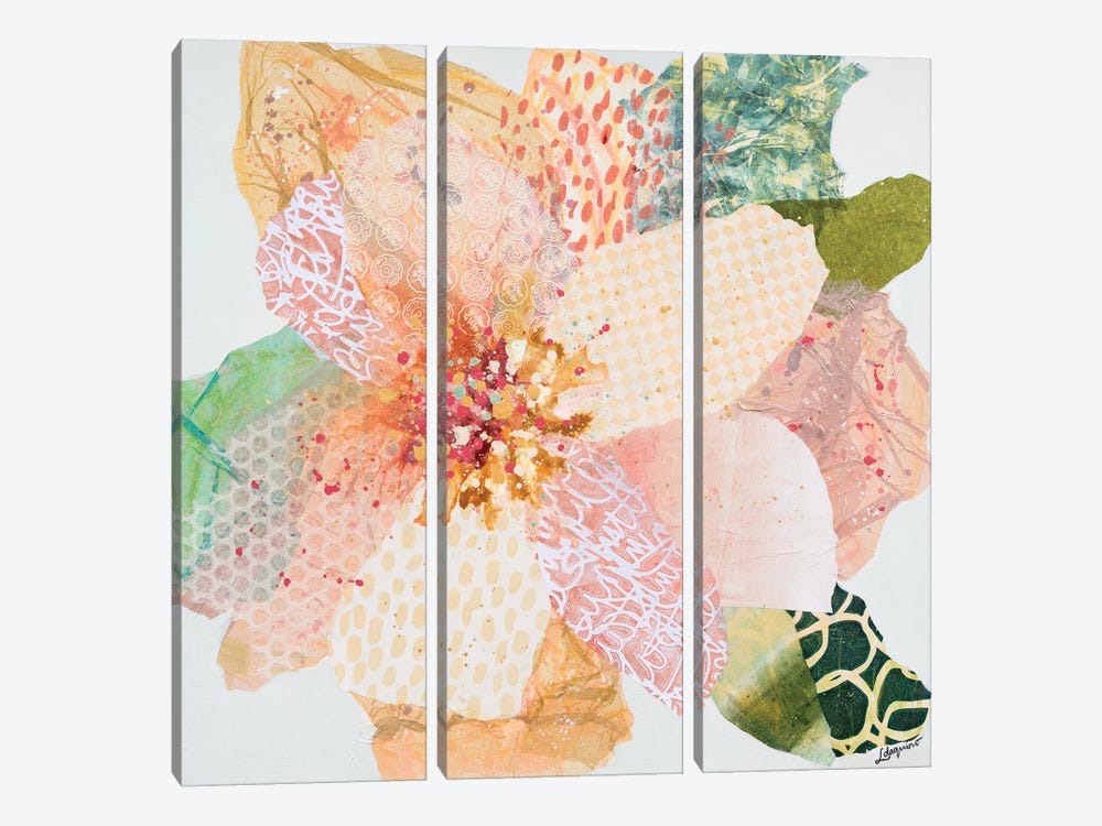 Softly Falls The Light Botanical by Leanne Daquino 3-piece Canvas Artwork