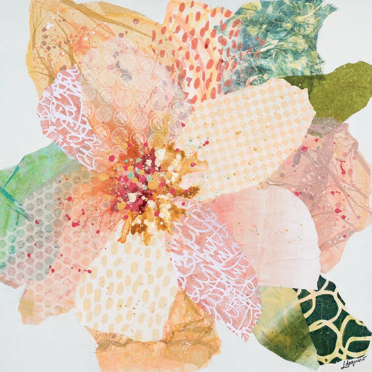 Softly Falls The Light Botanical by Leanne Daquino wall art