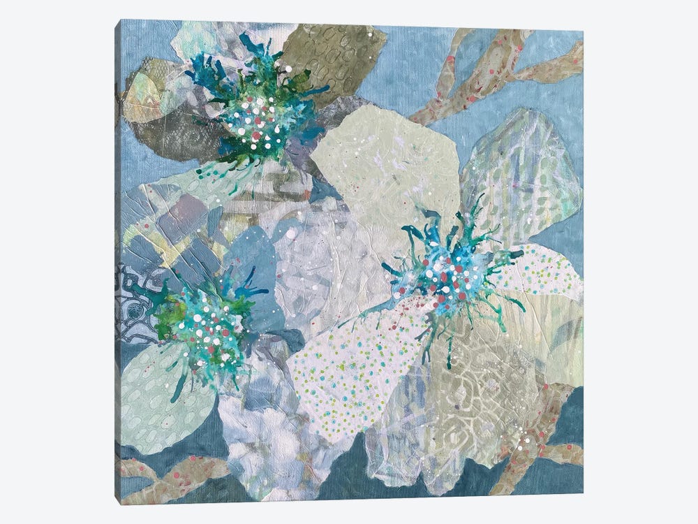 Minty Blue, Vincent's Garden by Leanne Daquino 1-piece Canvas Artwork