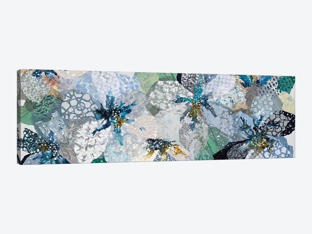 Blue Floral Symphony, Jennie's Garden by Leanne Daquino 1-piece Art Print