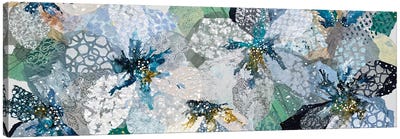 Blue Floral Symphony, Jennie's Garden Canvas Art Print - Leanne Daquino
