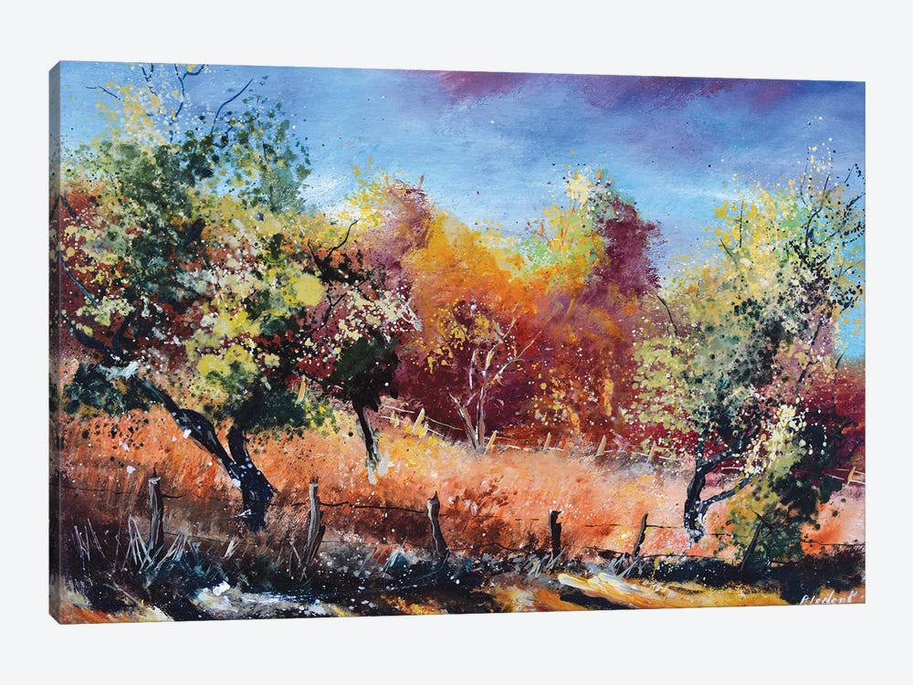 Autumn in orchard by Pol Ledent 1-piece Art Print