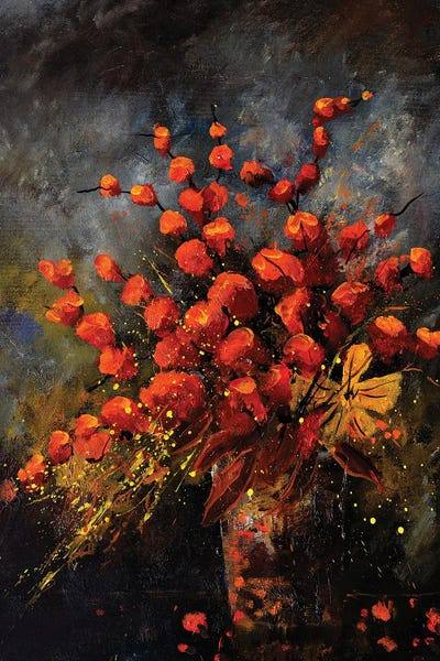 Poppies: Autumnal still life by Pol Ledent
