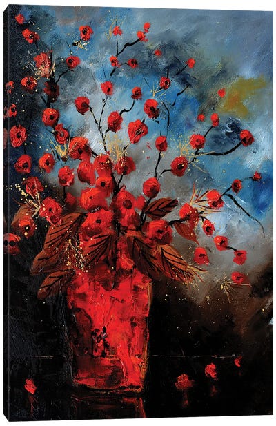 Red still life Canvas Art Print - Pol Ledent