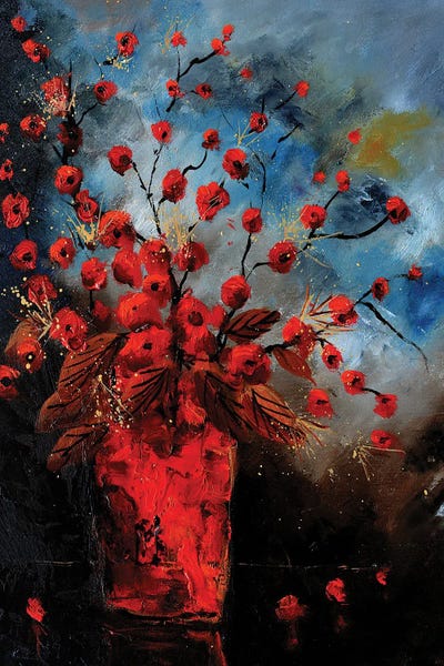 Poppies: Red still life by Pol Ledent