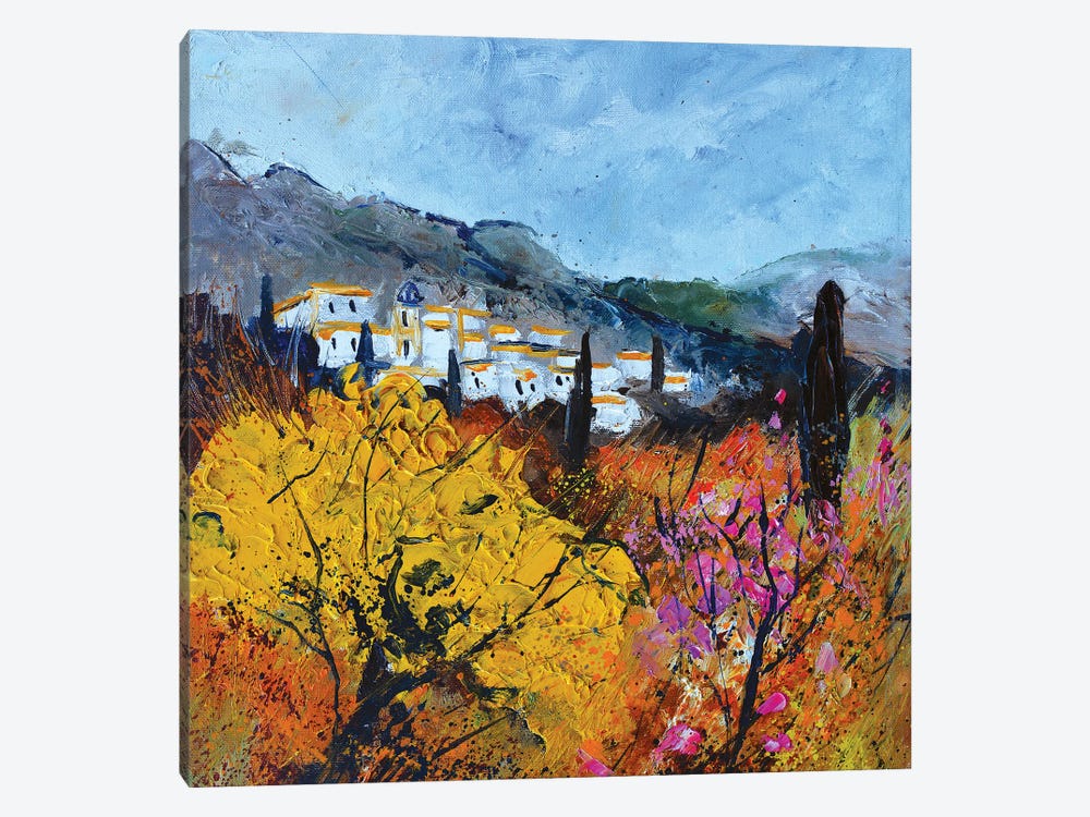 Pink and yellow Provence by Pol Ledent 1-piece Art Print