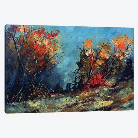 Misty autumn Canvas Print #LDT118} by Pol Ledent Canvas Artwork