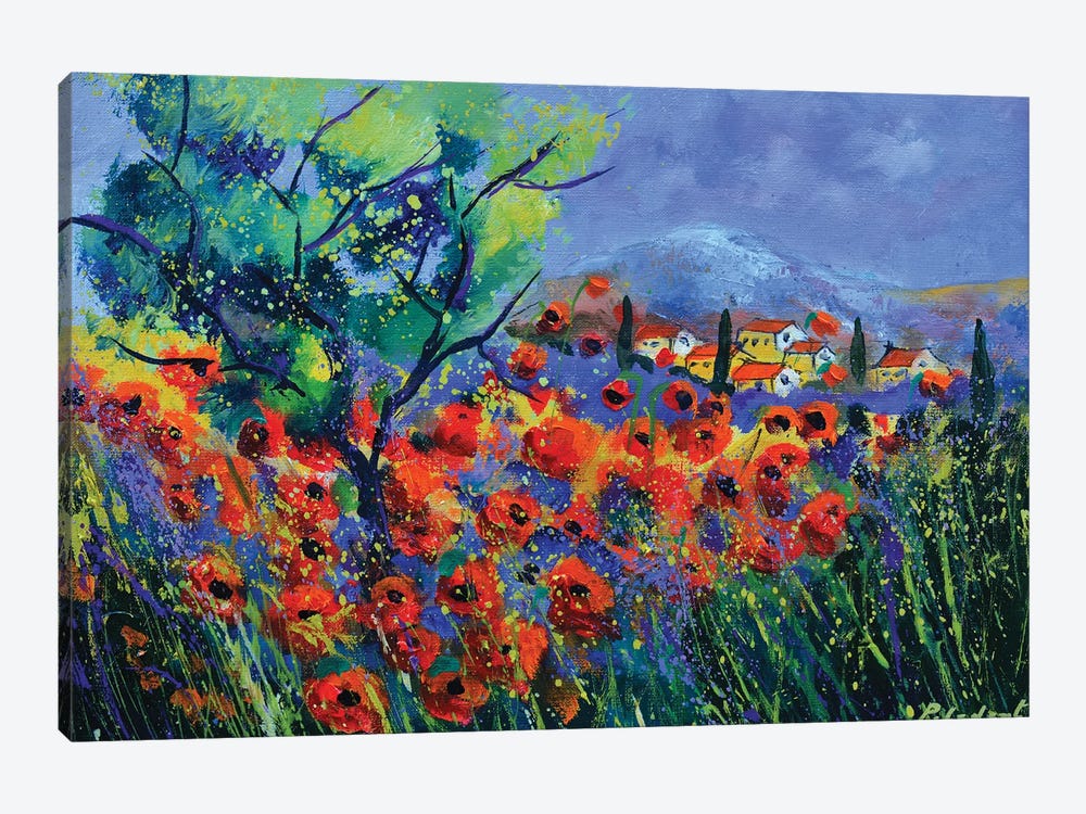 Red poppies in Provence  - 541120 by Pol Ledent 1-piece Art Print