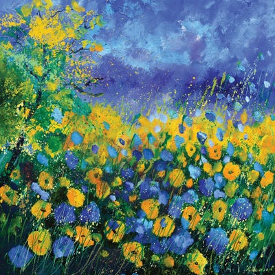 Yellow flowers Canvas Art Print by Pol Ledent iCanvas
