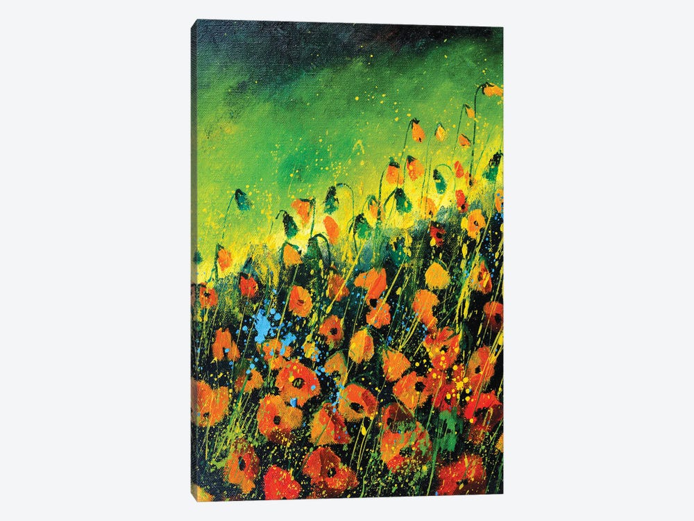 Orange poppies  - 452020 by Pol Ledent 1-piece Canvas Art