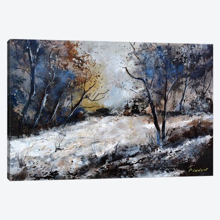 Winter in the wood - 542020 Canvas Print #LDT143} by Pol Ledent Canvas Art Print