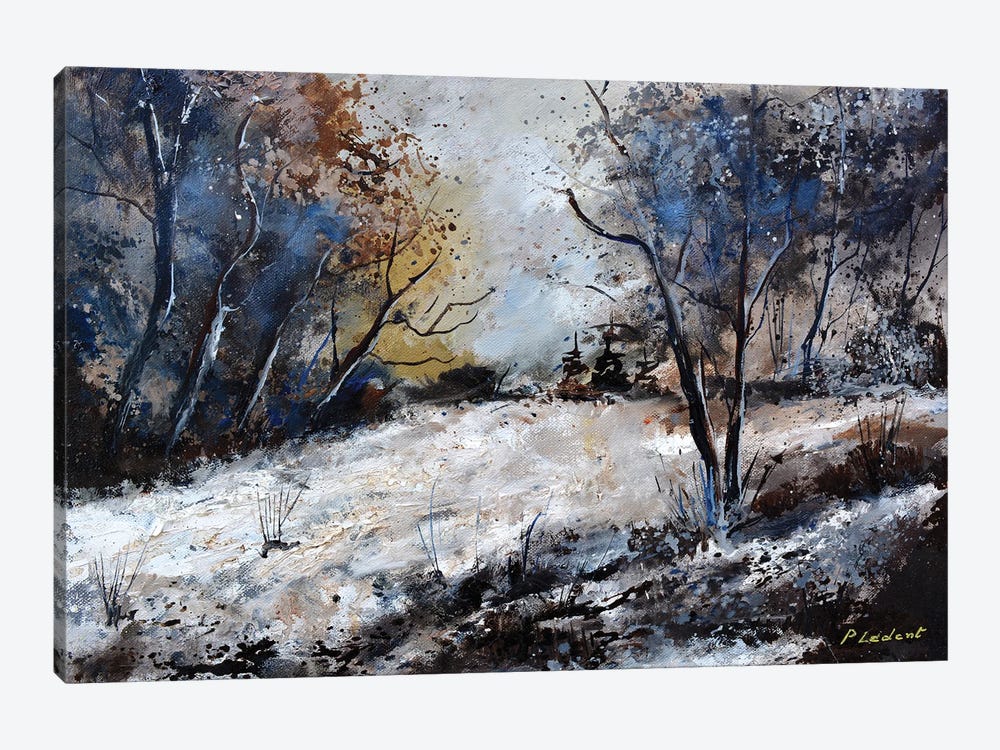 Winter in the wood - 542020 by Pol Ledent 1-piece Canvas Art Print