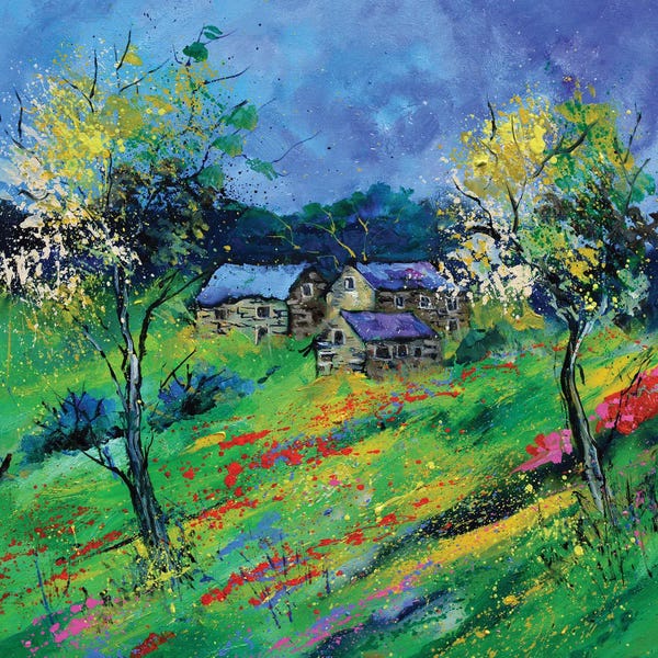 Barns: Spring Poppies by Pol Ledent