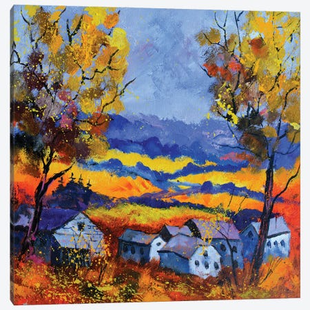 Autumn In Ouroy Canvas Print #LDT14} by Pol Ledent Art Print