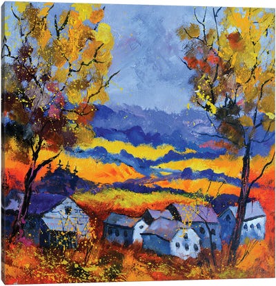 Autumn In Ouroy Canvas Art Print - Pol Ledent