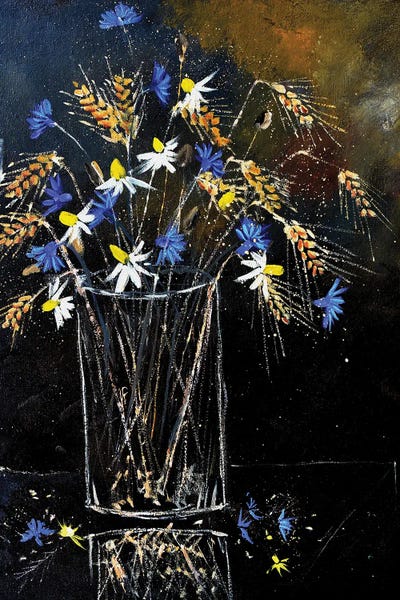 A still life with field flowers by Pol Ledent art print