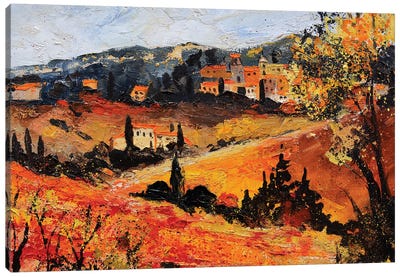 Provence in autumn Canvas Art Print
