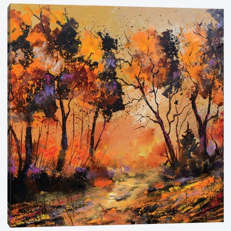 Sunset Canvas Print #LDT15} by Pol Ledent Art Print