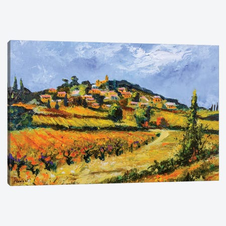 Rasteau - Provence Canvas Print #LDT200} by Pol Ledent Canvas Artwork