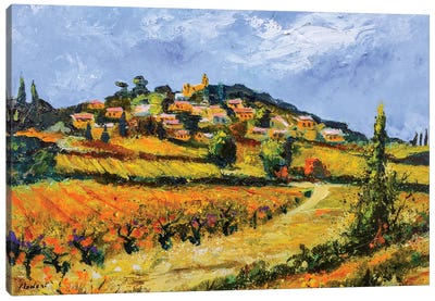 Rasteau - Provence Canvas Art Print - Pol Ledent