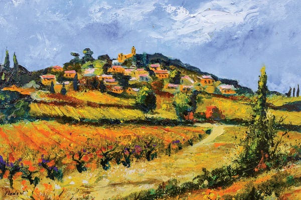 Artists Like Van Gogh: Rasteau - Provence by Pol Ledent