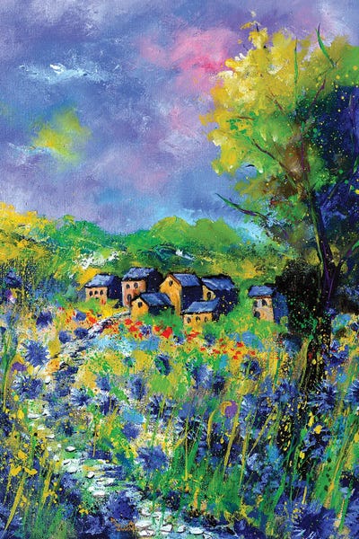 Trails, Paths & Roads: Amid Cornflowers by Pol Ledent