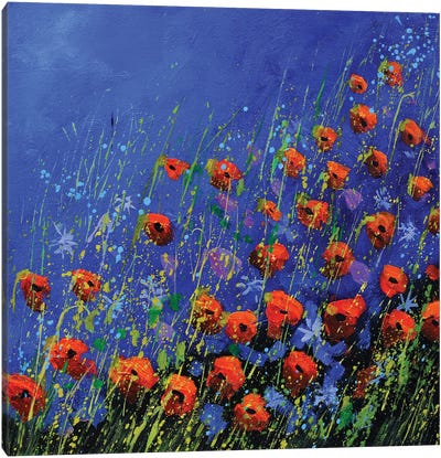 Poppies Canvas Art Print - Artists Like Van Gogh