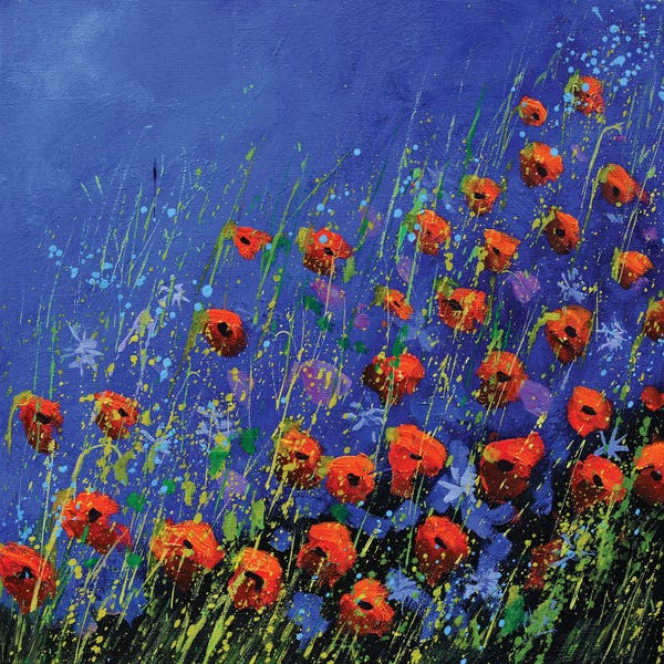 Blue: Poppies by Pol Ledent