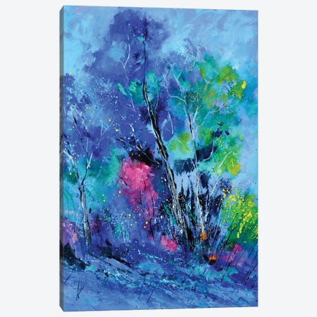 Blue Trees Canvas Print #LDT222} by Pol Ledent Canvas Art
