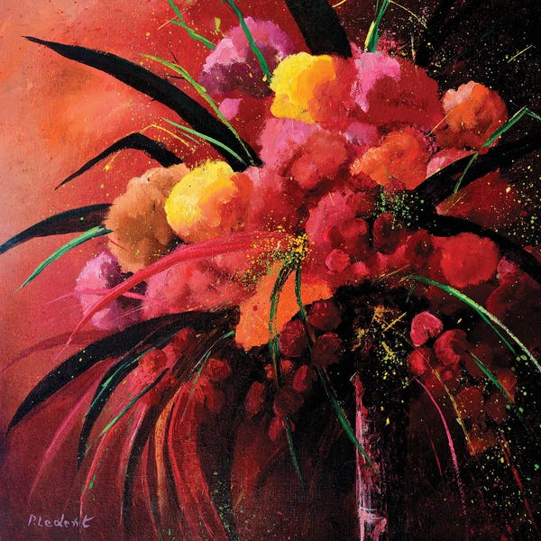 Poppies: Pink Still Life by Pol Ledent