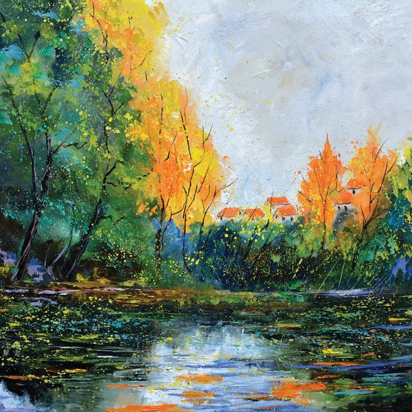 Ponds: Pond In Autumn - 772021 by Pol Ledent