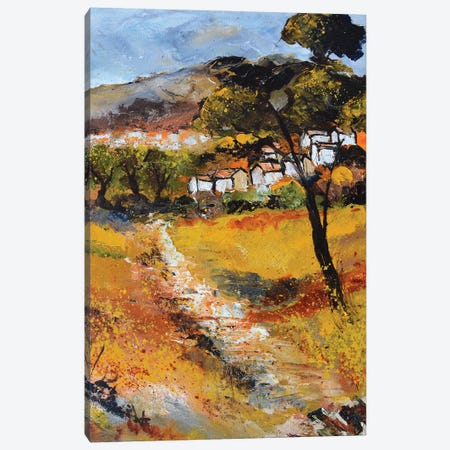 Little Village In Provence Canvas Print #LDT257} by Pol Ledent Canvas Art