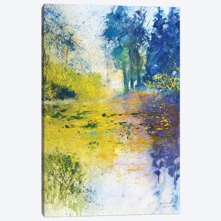 Yellow Pond Canvas Print #LDT271} by Pol Ledent Canvas Art Print