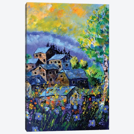 A Few Old Houses In Summer Canvas Print #LDT274} by Pol Ledent Canvas Artwork