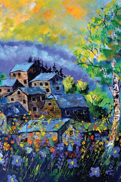 Pol Ledent: A Few Old Houses In Summer by Pol Ledent